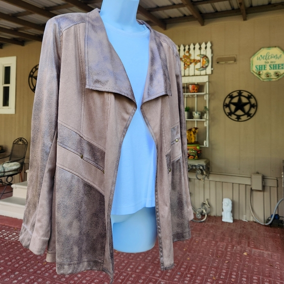 Allison Daley Jacket, two-toned Brown, size 12, Jacket - Picture 2 of 9